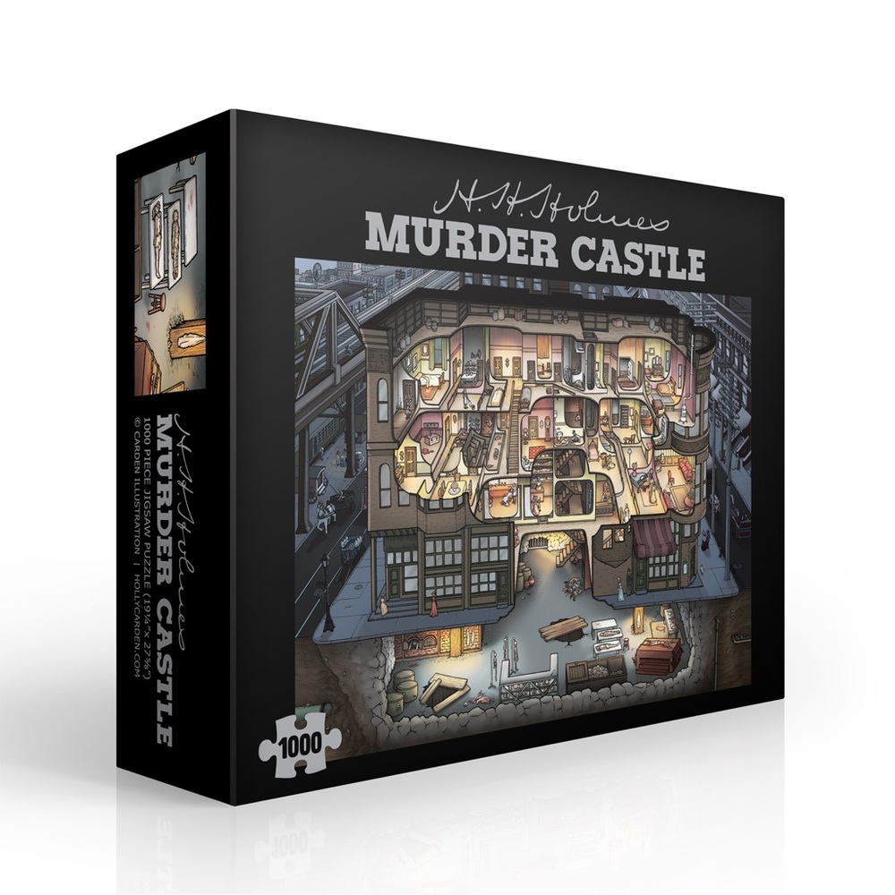 BRAND NEW 1000-piece puzzle “Murder Castle” by Holly Carden